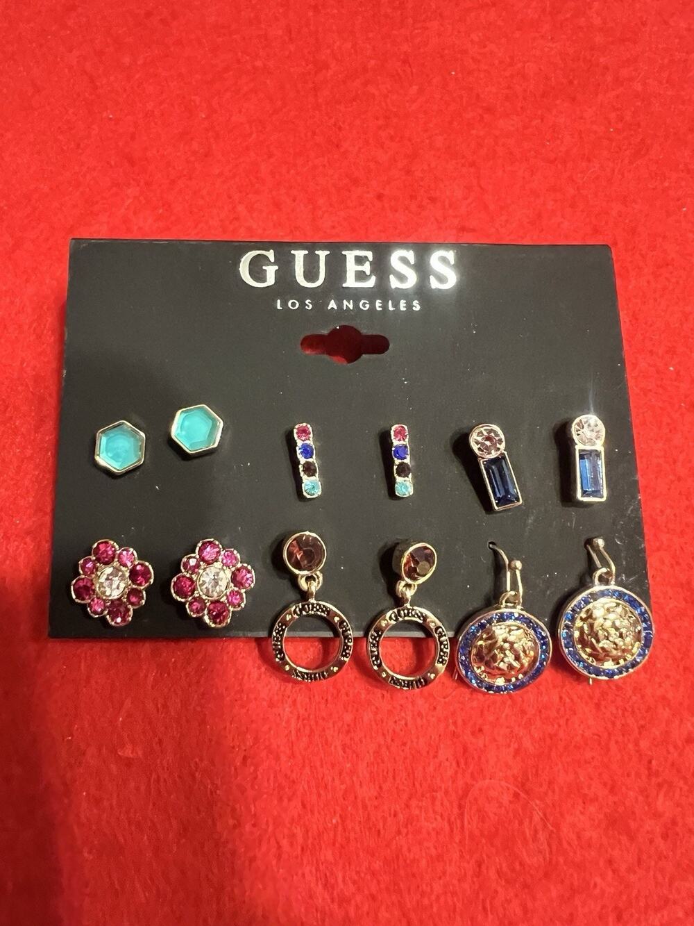 Brand New Beautiful Guess Earrings 6 pairs SET